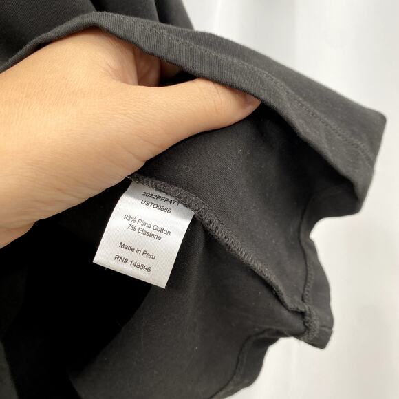 Universal Standard black bella boatneck tee - Picture 4 of 4